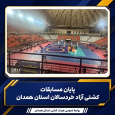 پایان مسابقات کشتی آزاد خردسالان استان همدان