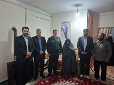 دیدار مدیرکل ورزش و جوانان استان همدان با مادر شهید مهدی صادقی