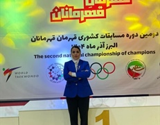 قضاوت داور همدانی در مسابقات قهرمان قهرمانان خردسالان و نونهالان کشور