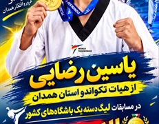 محمدیاسین رضایی قهرمان رقابت‌های لیگ دسته یک تکواندو نوجوانان کشور