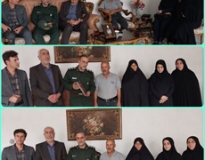 اهداء نشان سرو به خانواده معزز شهید والامقام محمود قربانی طجر در شهرستان ملایر