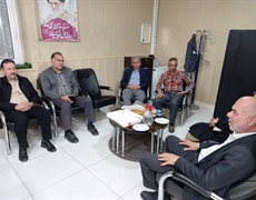 نشست جعفری سرپرست هیئت ژیمناستیک استان با رئیس اداره ورزش و جوانان شهرستان تویسرکان