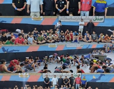 برگزاری مسابقات کشتی انتخابی غرب کشور در تویسرکان به مناسبت هفته بسیج