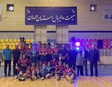 ملایر قهرمان  لیگ نوجوانان والیبال استان همدان