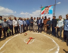 کلنگ زنی زمین چمن مصنوعی روستای گنده جین و روستای فیسیجان