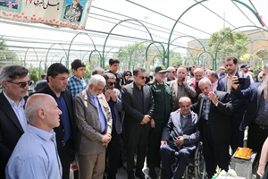 نهمین سالگرد سردار شهید علیرضا شمسی پور با حضور مسیولین برگزار شد