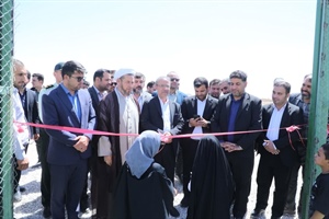 افتتاح زمین چمن مصنوعی مینی‌فوتبال در روستای بابان کبودرآهنگ
