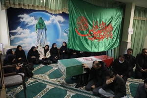 فضای اداره‌کل ورزش و جوانان همدان معطر به عطر فاطمی و حضور شهید گمنام