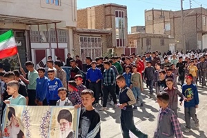 برگزاری همایش پیاده‌روی در روستای کوهین بخش مرکزی شهرستان کبودراهنگ